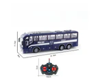 Remote Control Bus All Directions Driving RC School Bus Electronic Vehicle Toy With LED Lights-Blue