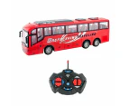 Remote Control Bus All Directions Driving RC School Bus Electronic Vehicle Toy With LED Lights-Red