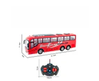 Remote Control Bus All Directions Driving RC School Bus Electronic Vehicle Toy With LED Lights-Red