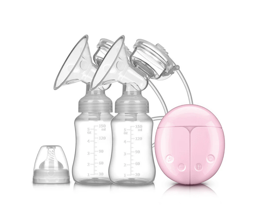 Intelligent Double Electric Breast Pump Automatic Milk Suction-Blue