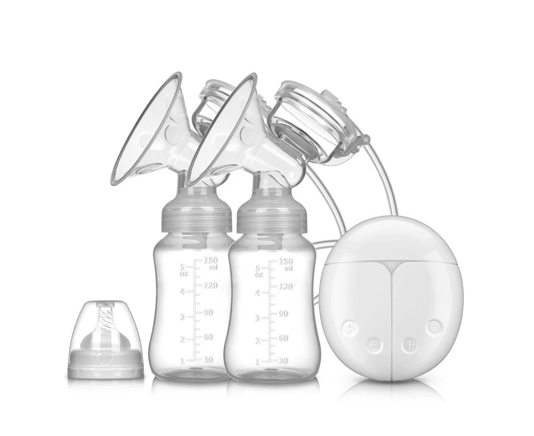 Intelligent Double Electric Breast Pump Automatic Milk Suction-Blue