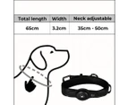 Pawz Bluetooth Pet Tracker Collar Dog Locator GPS Smart Waterproof 120m Black