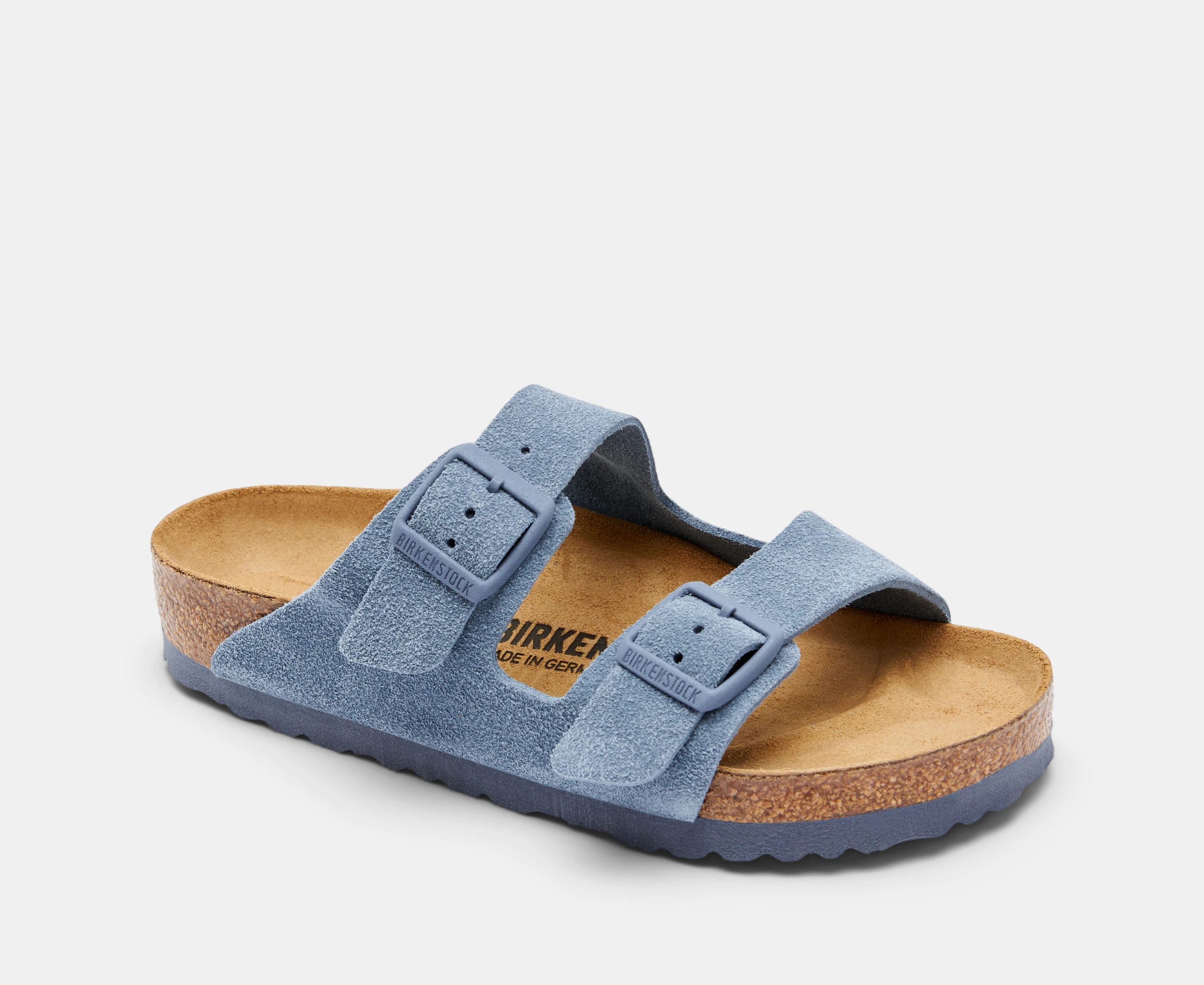 Birkenstock Women's Arizona Suede Regular Fit Sandals - Elemental Blue