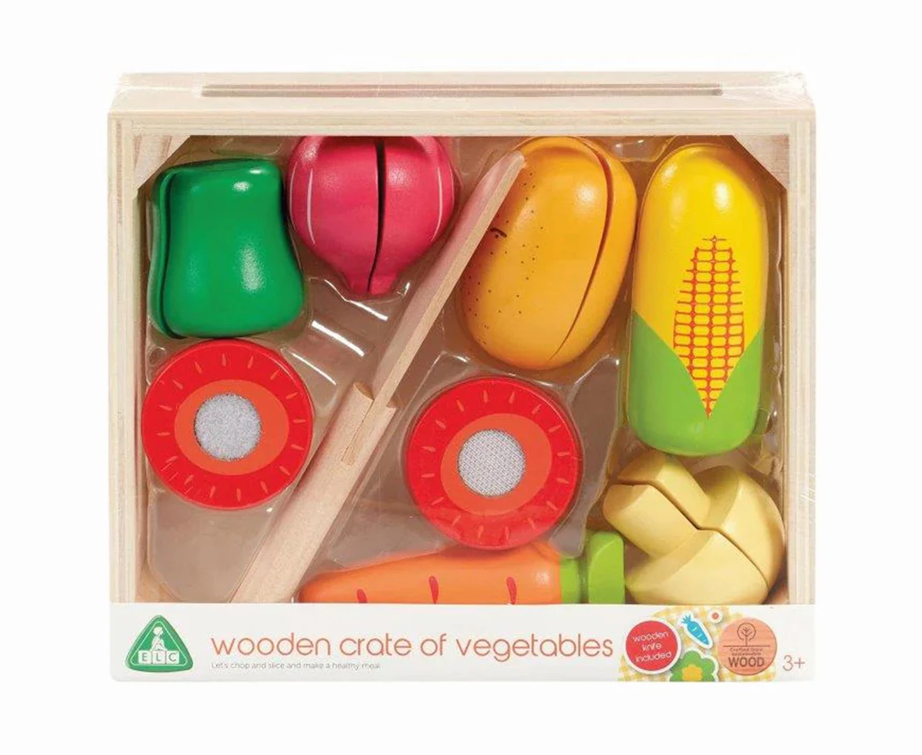 Early Learning Centre Wooden Crate of Vegetables Set