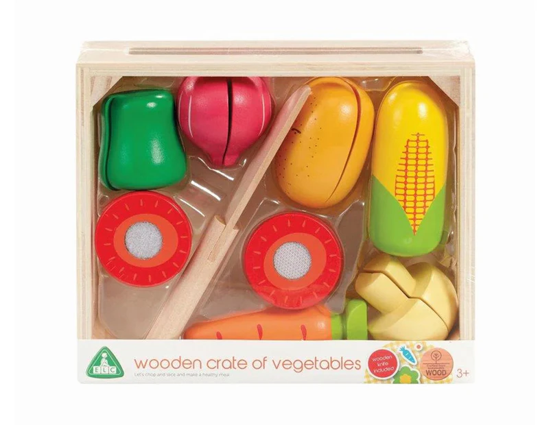 Early Learning Centre Wooden Crate of Vegetables Set