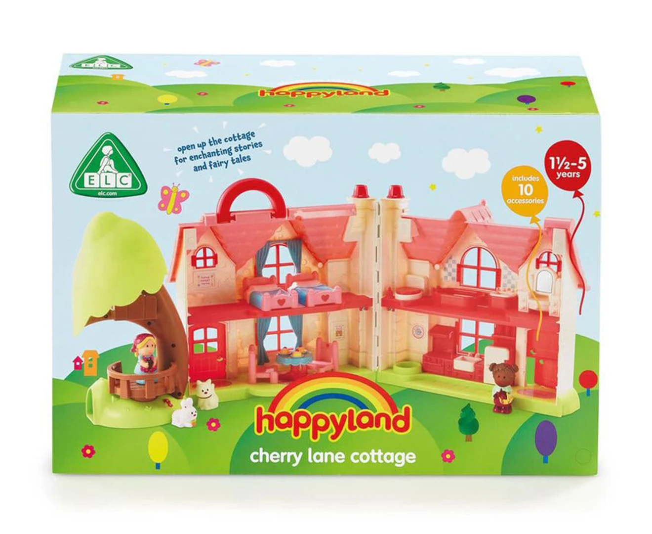 Early Learning Centre Happyland Cherry Lane Cottage Dollhouse Playset