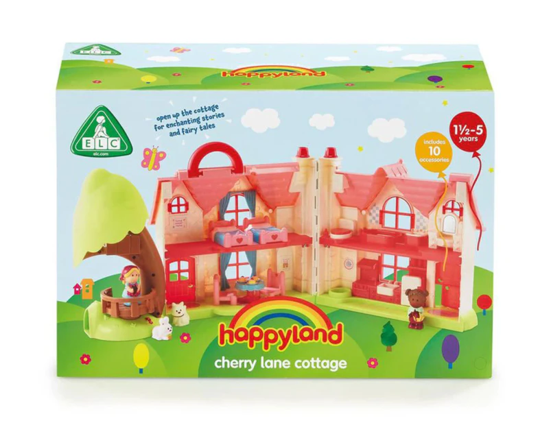 Early Learning Centre Happyland Cherry Lane Cottage Dollhouse Playset