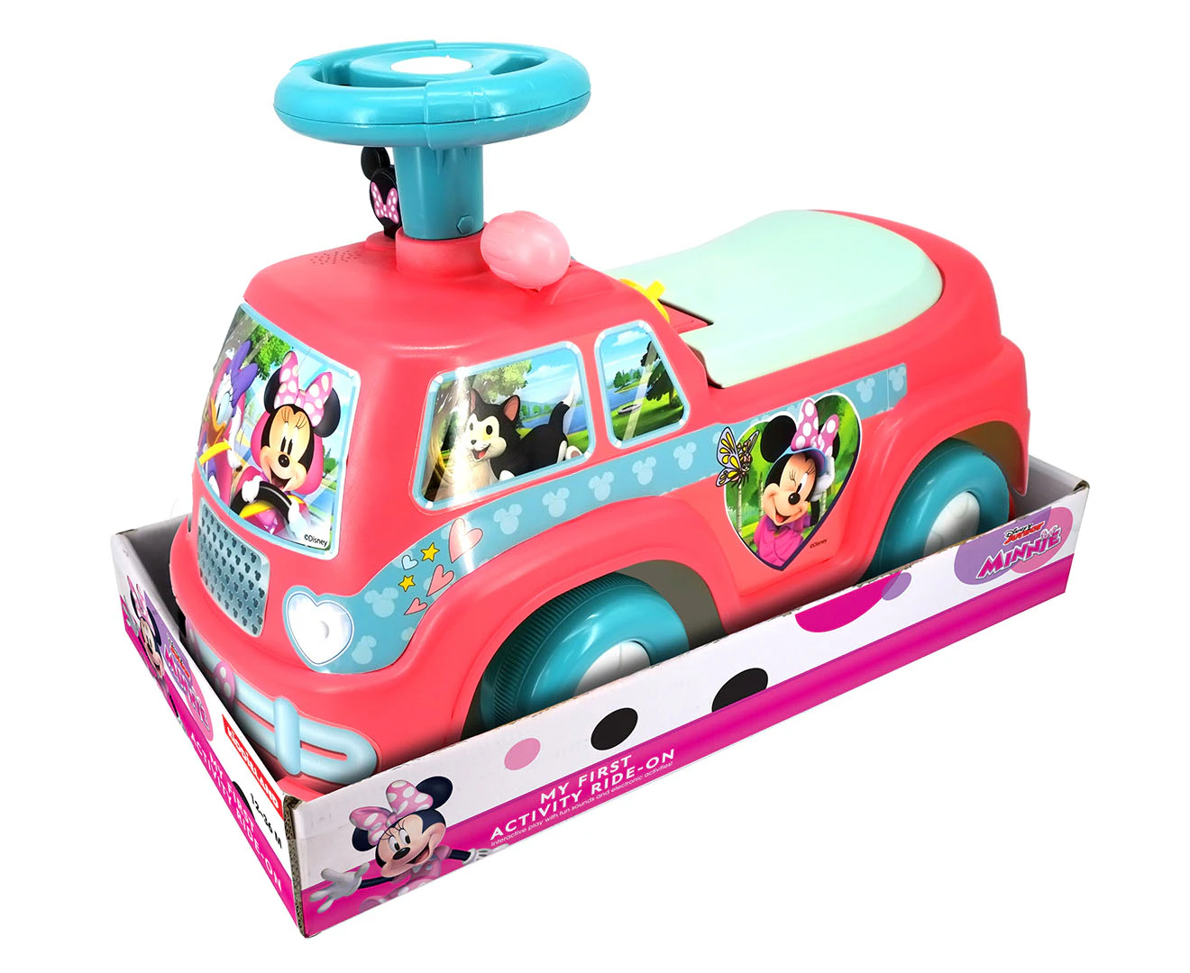 Kiddieland Lights 'N' Sounds Minnie Camping Van Ride-On