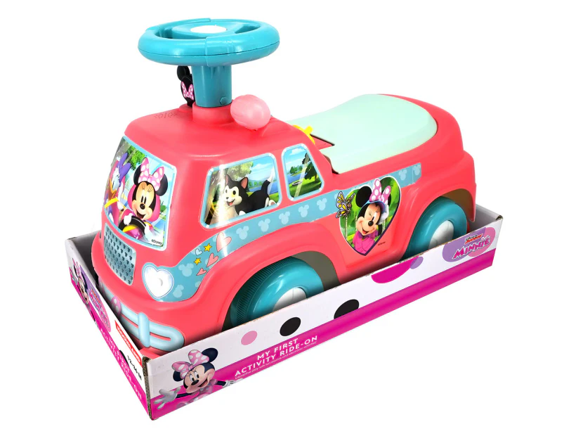 Kiddieland Lights 'N' Sounds Minnie Camping Van Ride-On