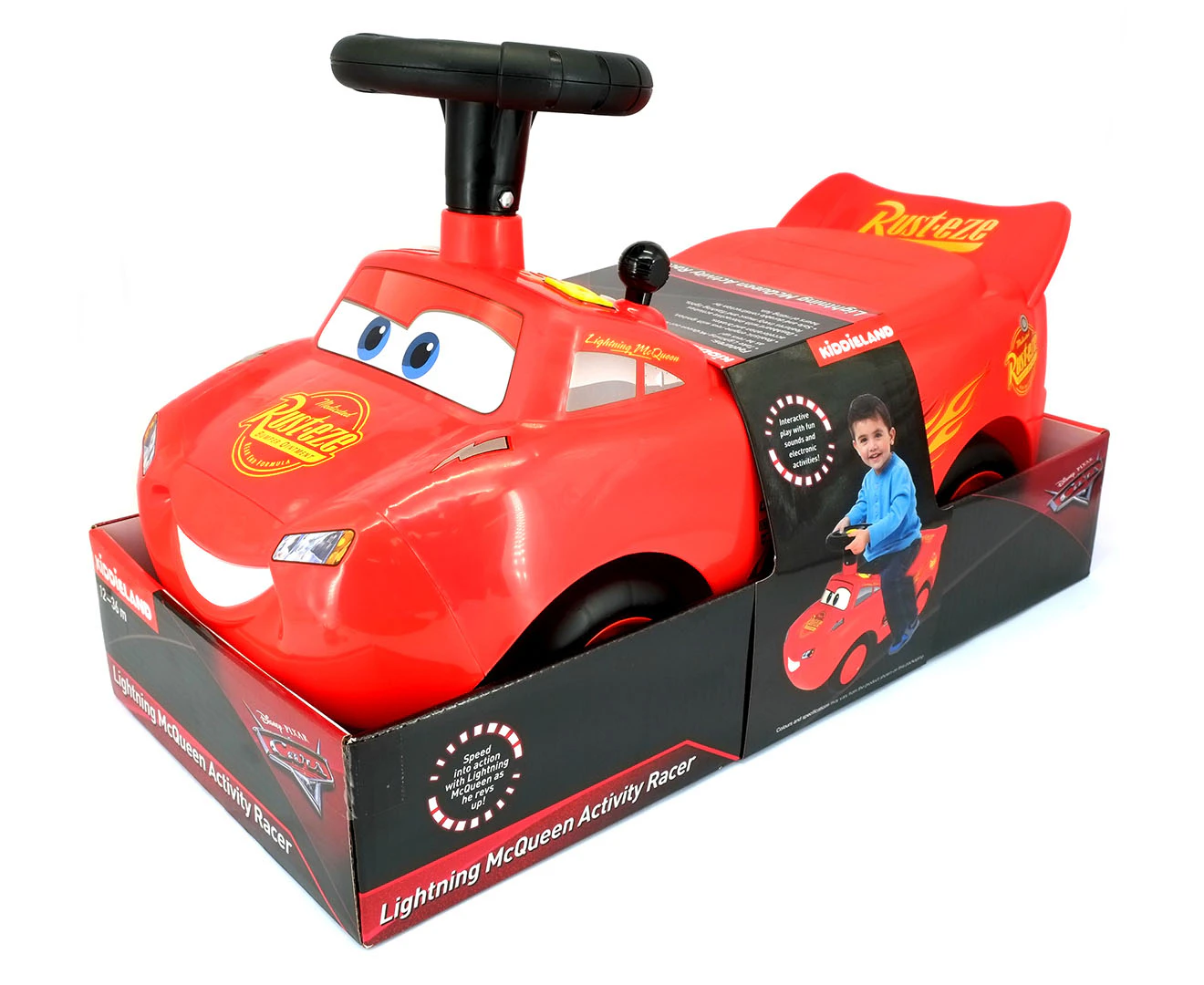 Kiddieland Lightning McQueen Activity Racer Ride-On