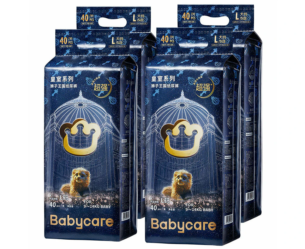 Bc Babycare Royal Lion Kingdom Nappies Size 4 (L - 12-17kg)  160pk