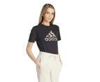 Adidas Women's Animal Graphic Tee / T-Shirt / Tshirt - Black