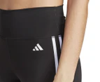 Adidas Women's Train Essentials 3-Stripes High-Waisted 3/4 Leggings - Black