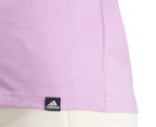 Adidas Women's Collegiate Graphic Tee / T-Shirt / Tshirt - Preloved Purple