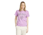 Adidas Women's Collegiate Graphic Tee / T-Shirt / Tshirt - Preloved Purple