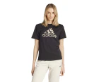 Adidas Women's Animal Graphic Tee / T-Shirt / Tshirt - Black