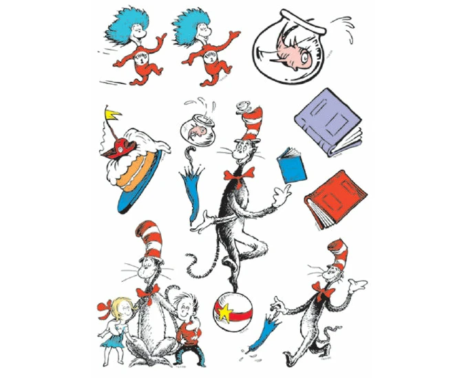 Cat In The Hat Characters Window Cling