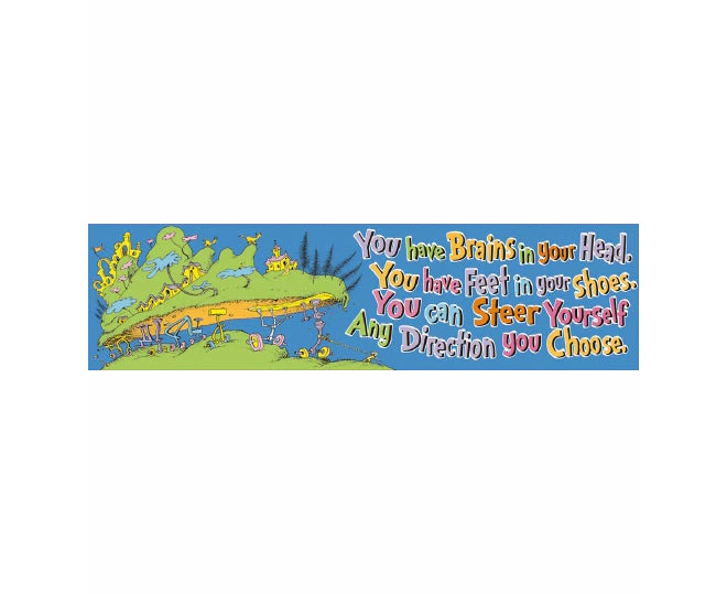 Dr Seuss You Have Brains In Your Head Banner