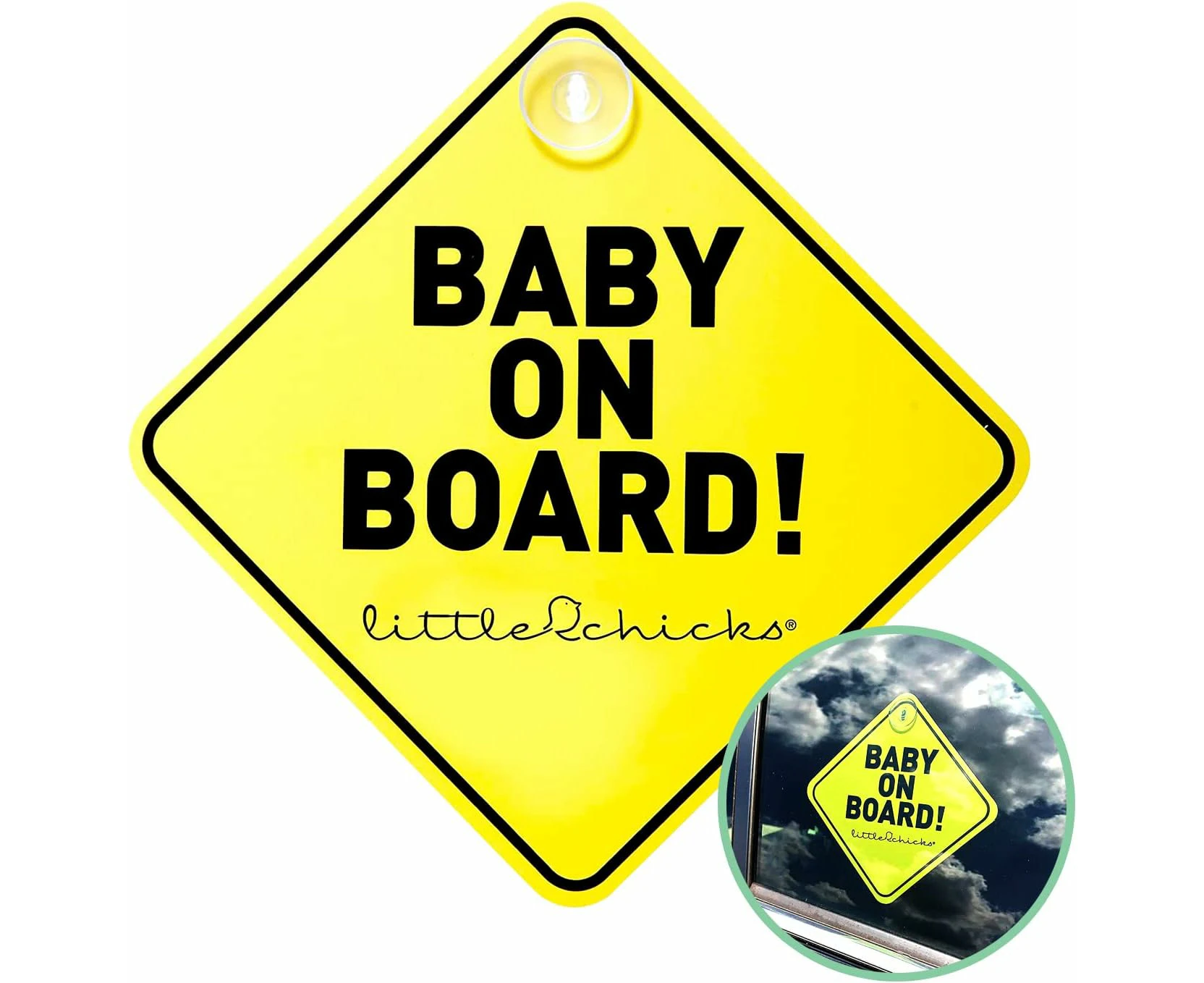 Little Chicks Baby On Board Car Sign Decal