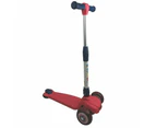 Supermax 3 In 1 Kids Foldable Scooter With Mini Suitcase Red