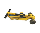 Supermax Pro Max 2 In 1 Kids Foldable Scooter & Ride On Yellow