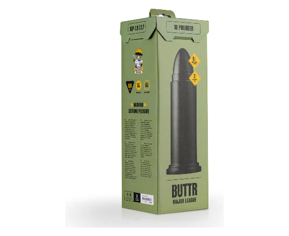 Buttr 10 Pounder Xxl Silicone Butt Plug Sensational Pleasure For The Well Trained Rear, In Sultry Midnight Black