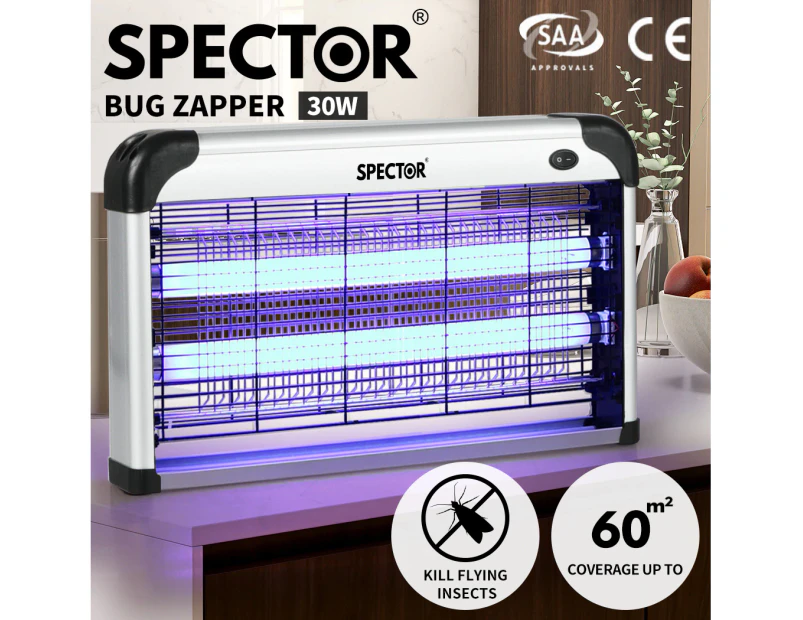 Spector Mosquito Killer 30W Pest Zapper Bug Catcher Trap Electric UV-A Aluminium