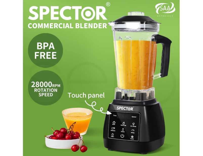 Spector 2L Commercial Blender Mixer Food Processor Juicer Smoothie Ice Crush