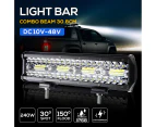 12V LED Work Light Bar 30.8cm Strip Driving Lamp Flood Spot Combo Car Offroad