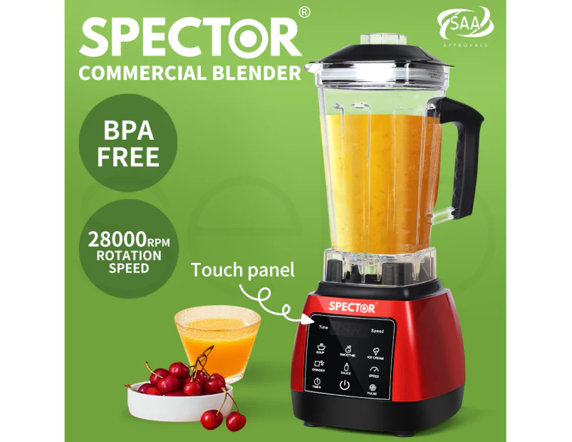 Spector 2L Commercial Blender Mixer Food Processor Juicer Smoothie Ice Crush