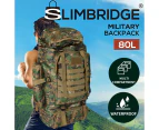 Slimbridge 80L Military Tactical Backpack Hiking Camping Rucksack Outdoor Army