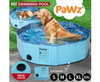 Pawz Folding Swimming Pool Dog Cat Washing Bath Tub Portable Summer Outdoor S