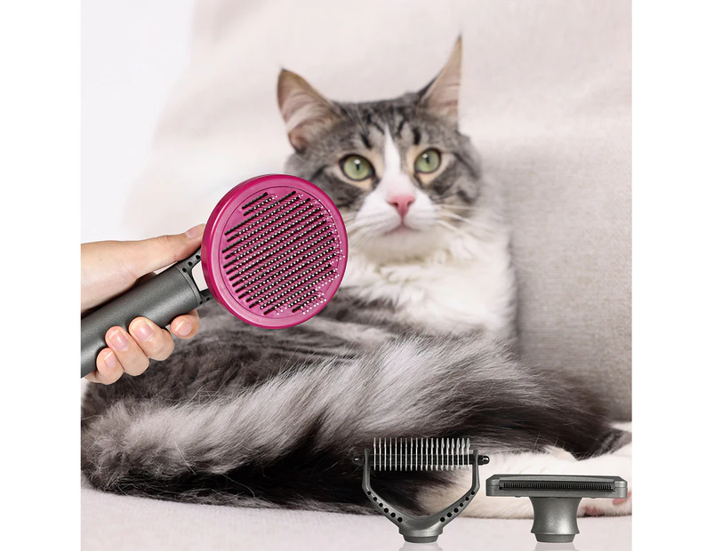 Pawz Pet Grooming Tools 3-Piece Gift Set Dog Cat Hair Cleaning Brushes Comb