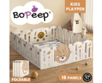 Bopeep Kids Playpen Baby Safety Gate Toddler Fence Child Play Game Toy 18 Panels