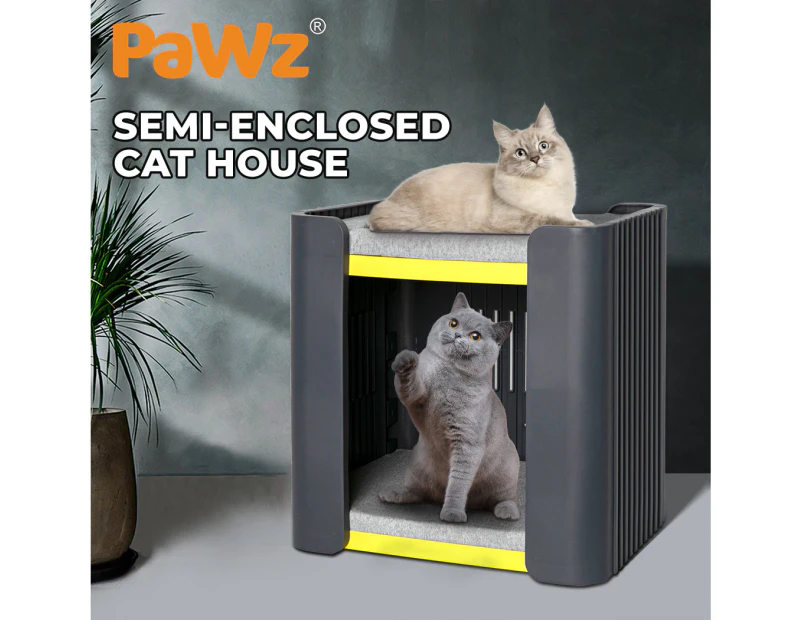 Pawz Cat House Pet Kitten Memory Foam Mat Calming Bed Kennel Soft Cabinet Indoor