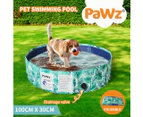 Pawz 100cm Pet Dog Swimming Pool Cat Portable BathTub Kid Shower Washing Folding