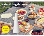 Lambu Fly Repellent Fan Free Entertaining Chemical Indoor Outdoor Home White