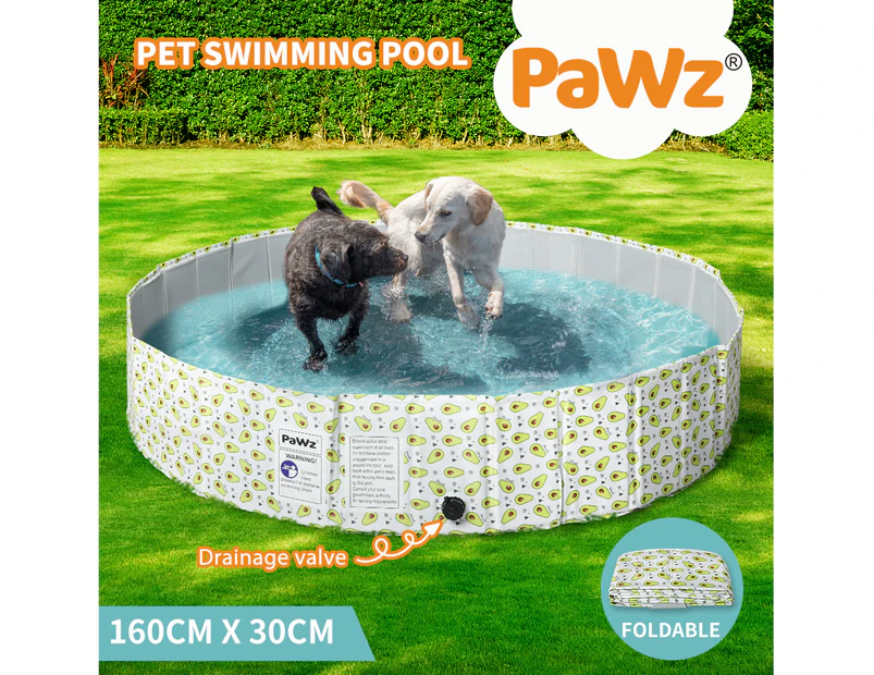 Pawz 160cm Pet Dog Swimming Pool Cat Portable BathTub Kid Shower Washing Folding