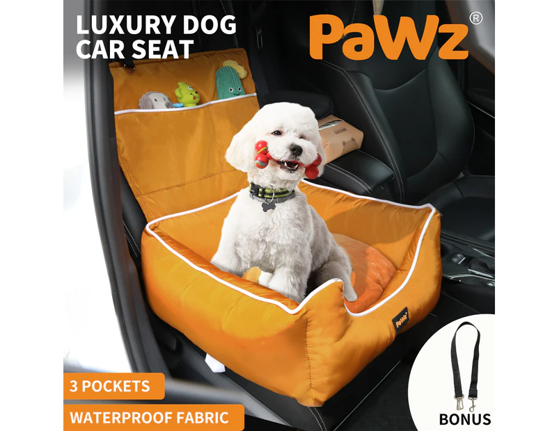 Pawz Pet Car Seat Travel Safety Carrier Bed Waterproof Removable Washable Large