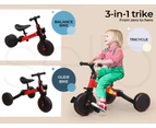 Bopeep Kids Tricycle Toddler Balance Bike 3 in1 Ride on Toys Toddler Push Trike