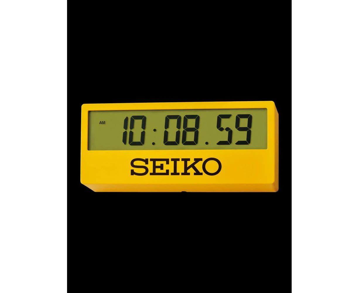 Seiko Clocks Watches Qhl073y Quartz Wall Clock For Men In Yellow