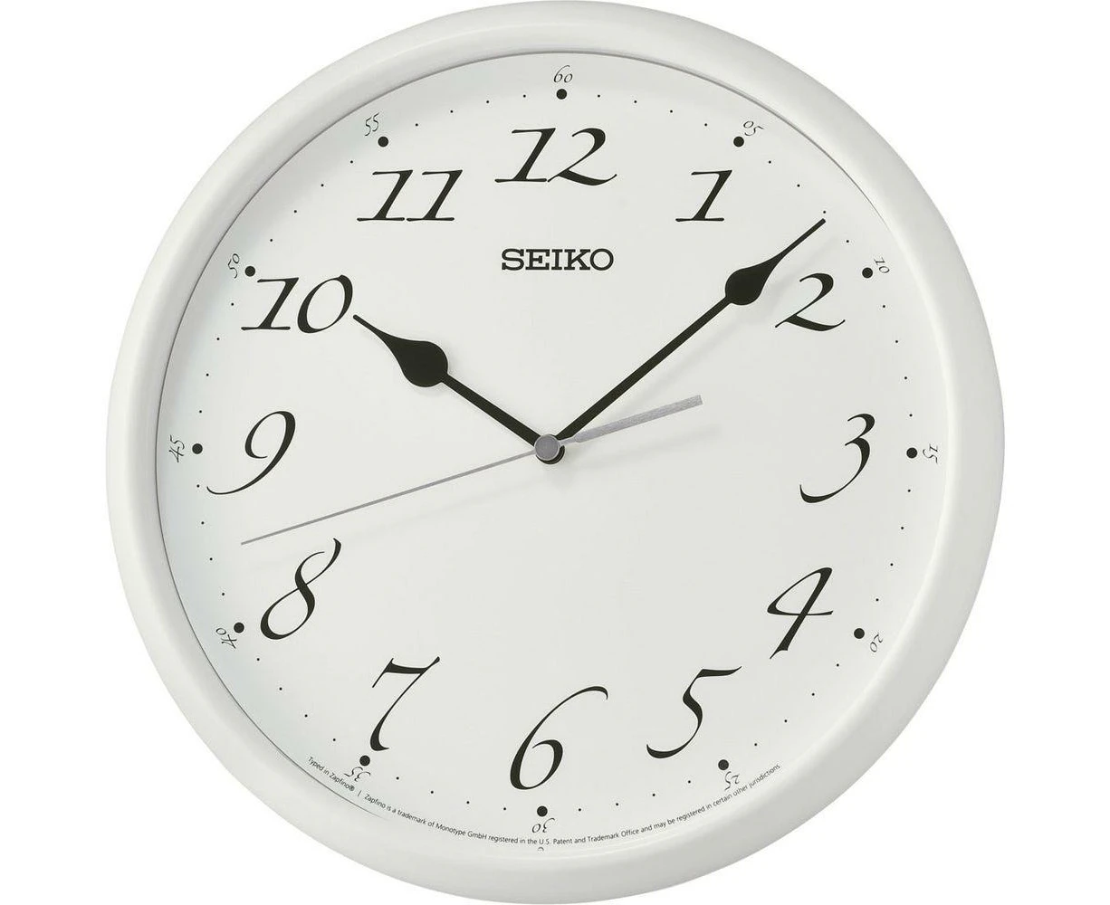 Seiko Wall Clock Modern And Elegant Qxa796w, White