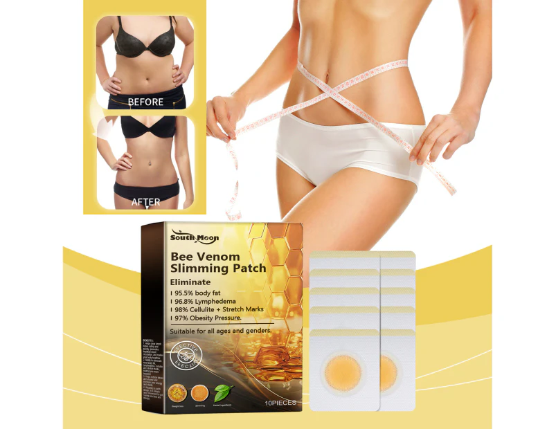 Bee Venom Body Shaping And Slimming Patch, Firming And Lifting Big Belly, Light Body Shaping And Beauty Patch 10Pcs