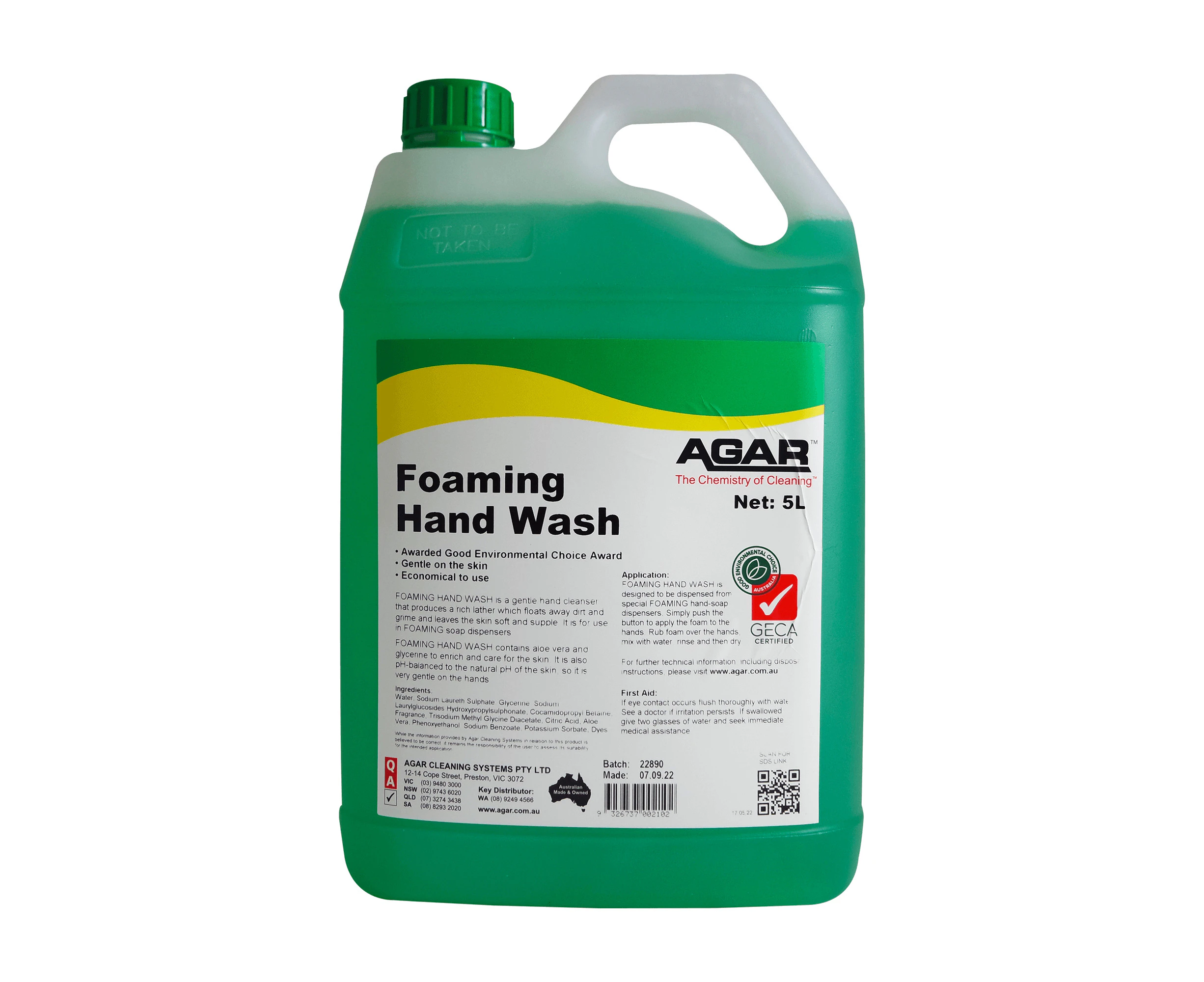 5L Agar Foaming Hand Wash