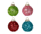 Merry & Bright Tinsel Bauble Place Card Holders 4 Pack