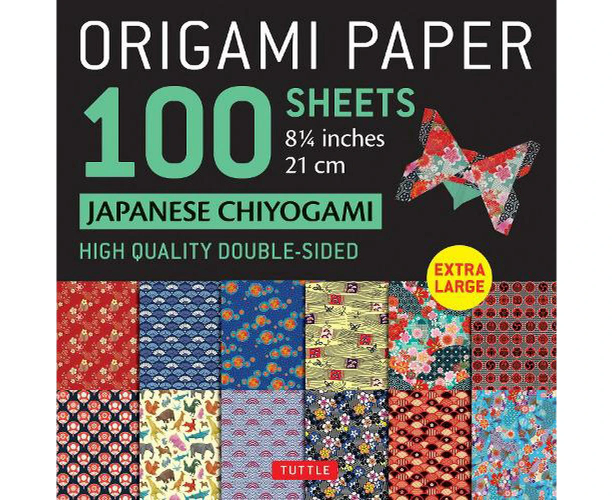 Origami Paper 100 sheets Japanese Chiyogami 8 1/4" (21 cm)