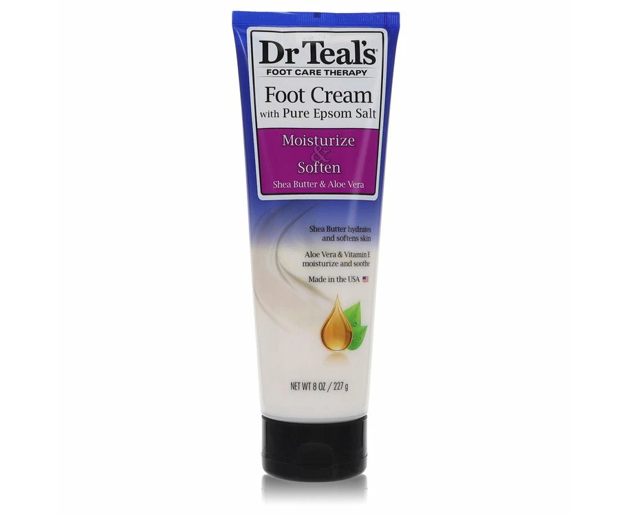 Dr Teal's Pure Epsom Salt Foot Cream by Dr Teal's Pure Epsom Salt Foot Cream with Shea Butter & Aloe Vera & Vitamin E 8 oz for Women