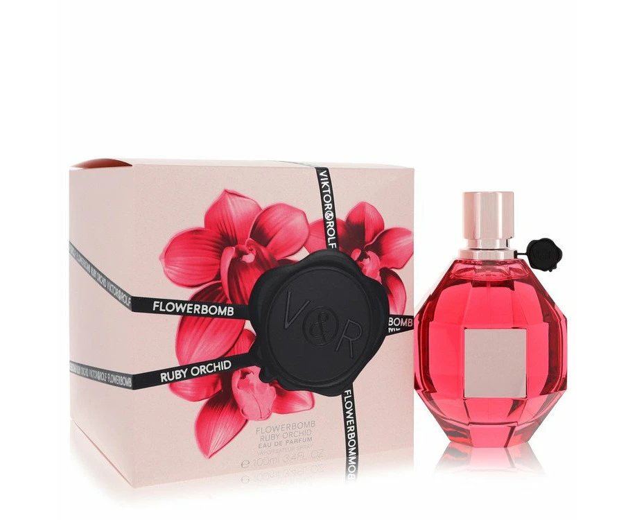 Flowerbomb Ruby Orchid by Viktor & Rolf Eau De Parfum Spray 3.4 oz for Women