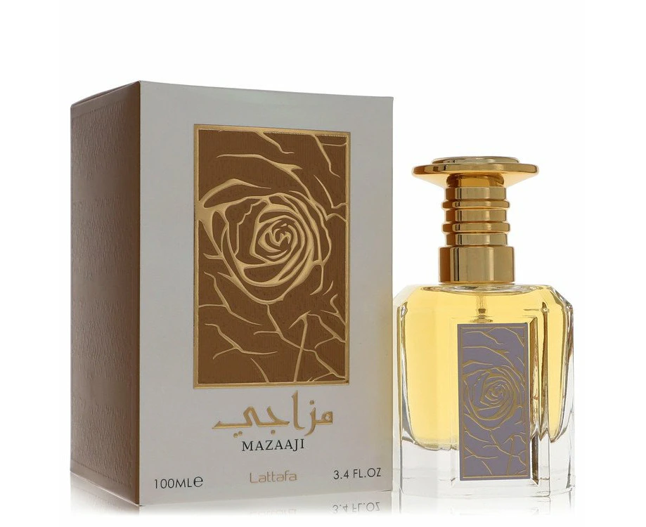 Lattafa Mazaaji by Lattafa Eau De Parfum Spray (Unisex) 3.4 oz for Women