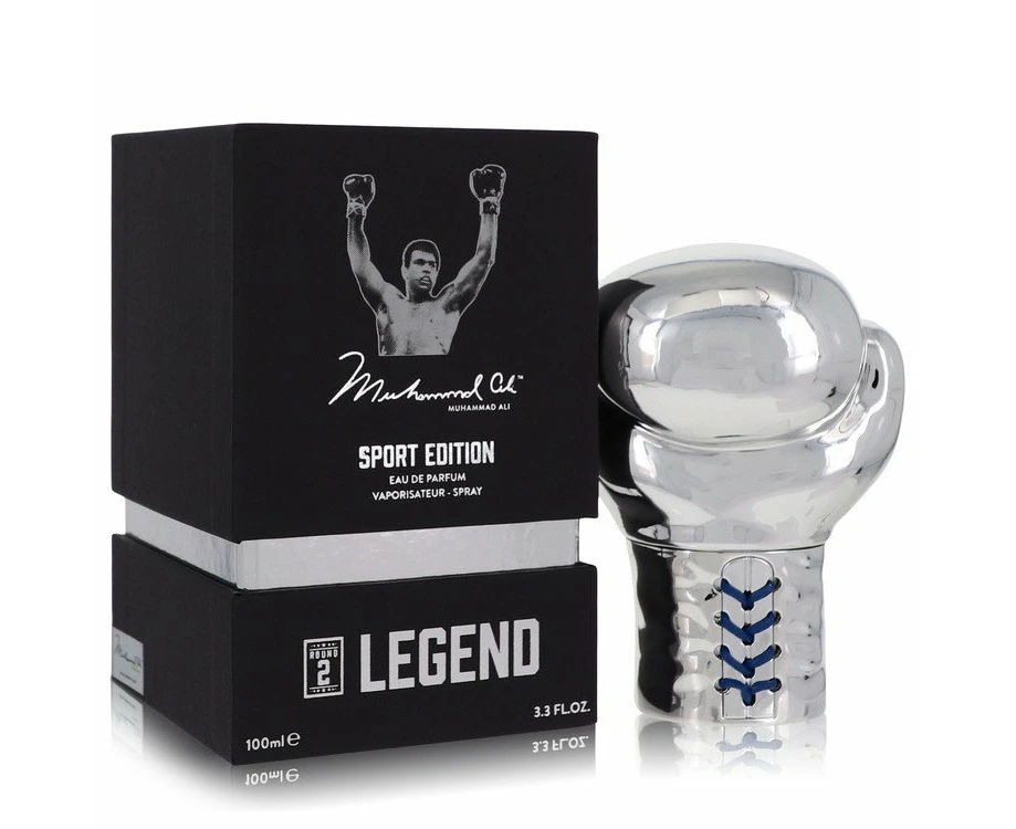 Muhammad Ali Legend Round 2 by Muhammad Ali Eau De Parfum Spray (Sport Edition) 3.3 oz for Men